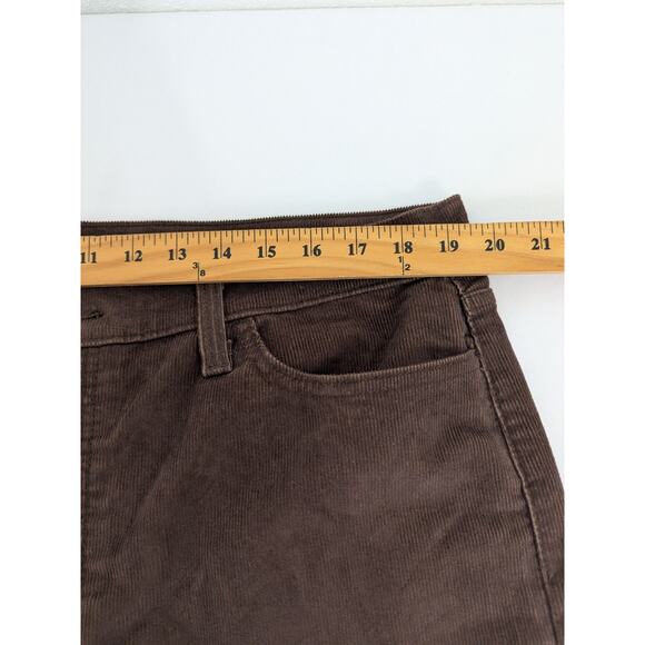 Levi's Wedgie Straight Corduroy Pants 34x28 Brown Button Fly High Rise Premium - Picture 9 of 11
